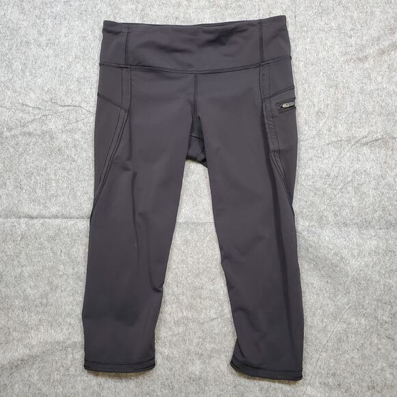 Lululemon Leggings Womens 6 Black Run Workout Gym 17" Athletic Stretch - Picture 1 of 9
